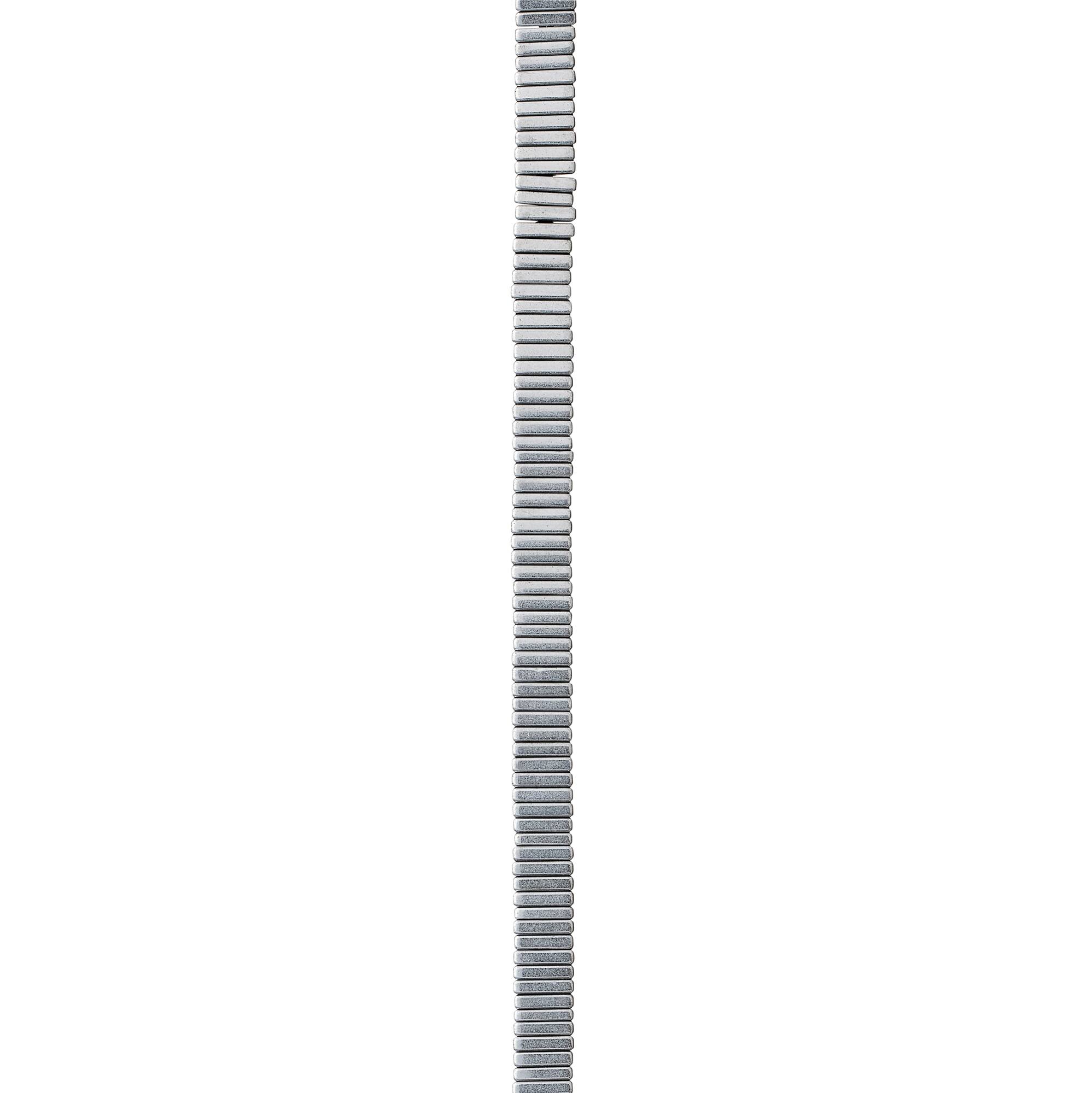 Silver Hematite Stone Square Beads, 4mm by Bead Landing™